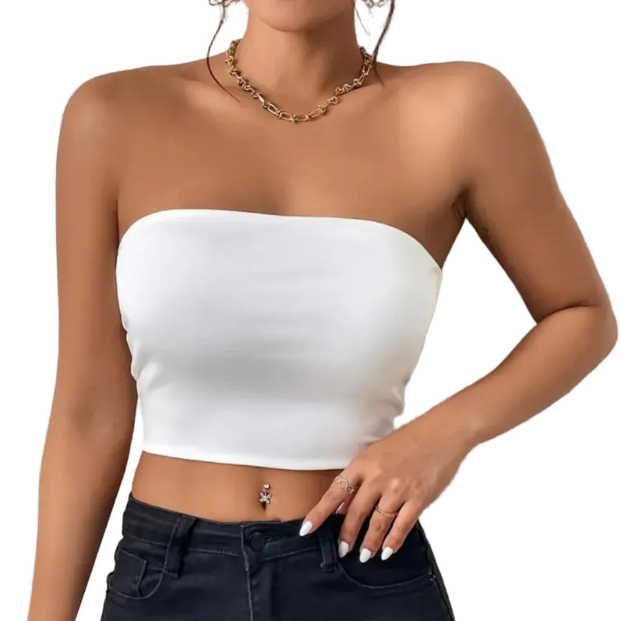 Dame Tube Top | Off Shoulder Stretch Top | Hverdagsbrug Og Ferie | Vanero