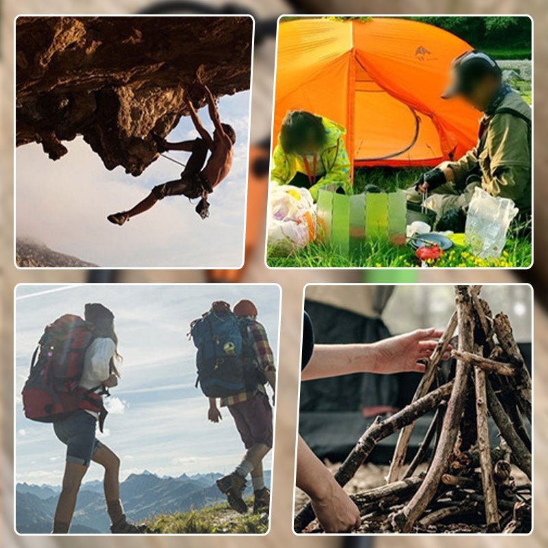 Ildstarter Kit Outdoor Sæt | Magnesiumstang Og Stålskraber Konstruktion | Camping Vandring & Friluftsudstyr Brug | Vanero
