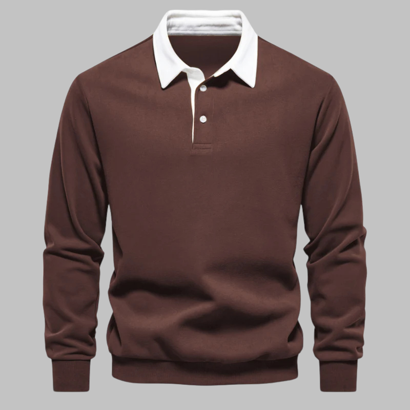 Style | Stilfuld afslappet polosweatshirt l Vanero
