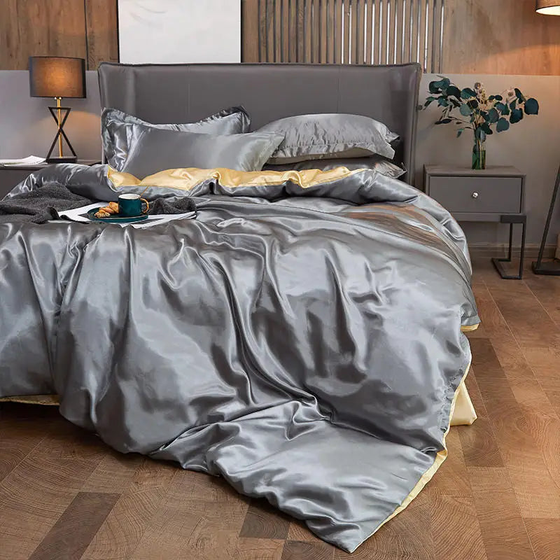 LuxeBreeze | Sommerfrisk Satin Dynebetræk med Åndbar Komfort | Vanero