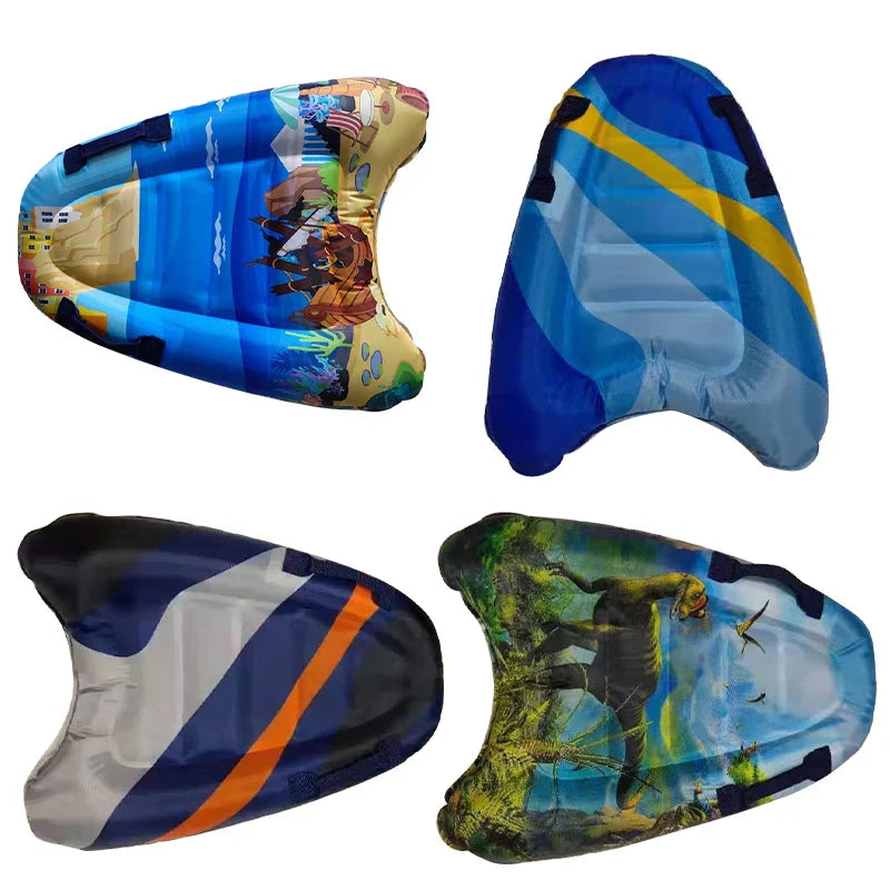 Oppusteligt Bodyboard Til Børn | Transportabelt PVC Design Til Pool & Strand | Overvågede Vandaktiviteter Udendørs | Vanero