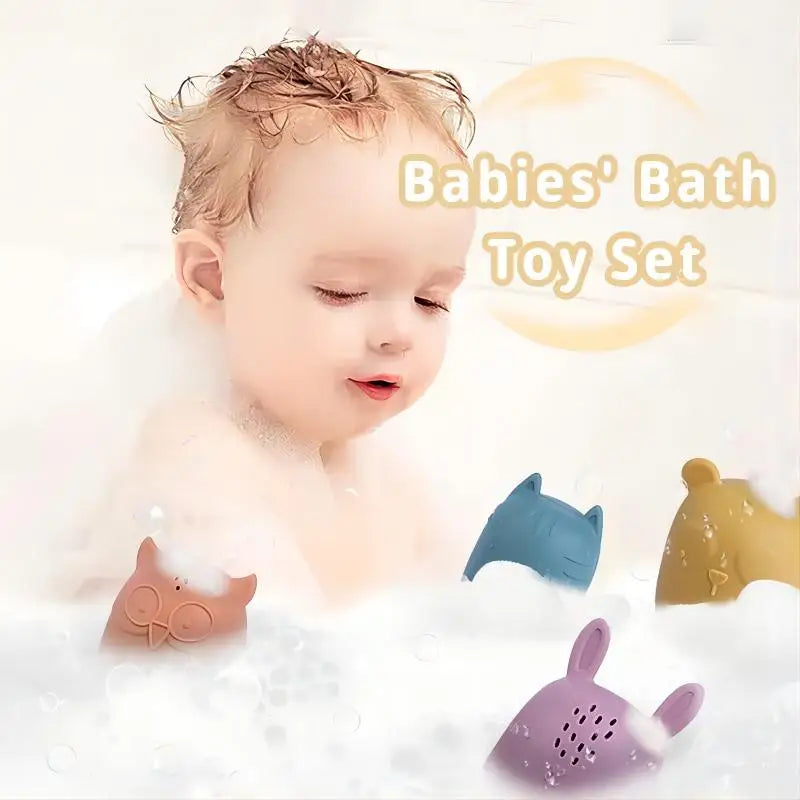 Bath Buddies l Skyggefuld Spetterpret – Vandlegetøj af silikone l Vanero