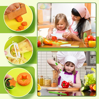 Junior Chef Set | Sikker Skæring Legetøjskøkken | Vanero