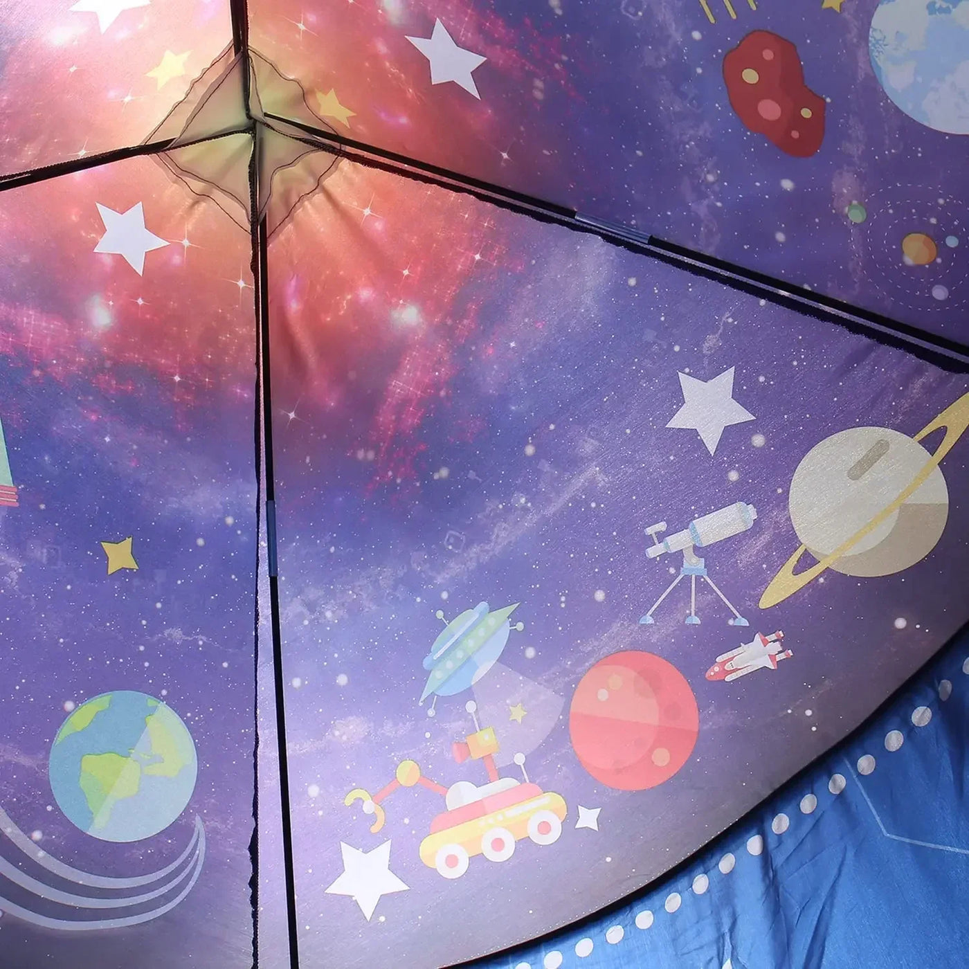 Rocket Ship Tent | Pop Up Rumraket Telt Til Børn Med Rumeventyr | Vanero