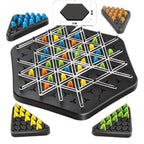 Strategisk Brætspil Pap og Træ | Trekantbaseret Familiespil | Taktisk Spil for 2–4 Spillere | Vanero