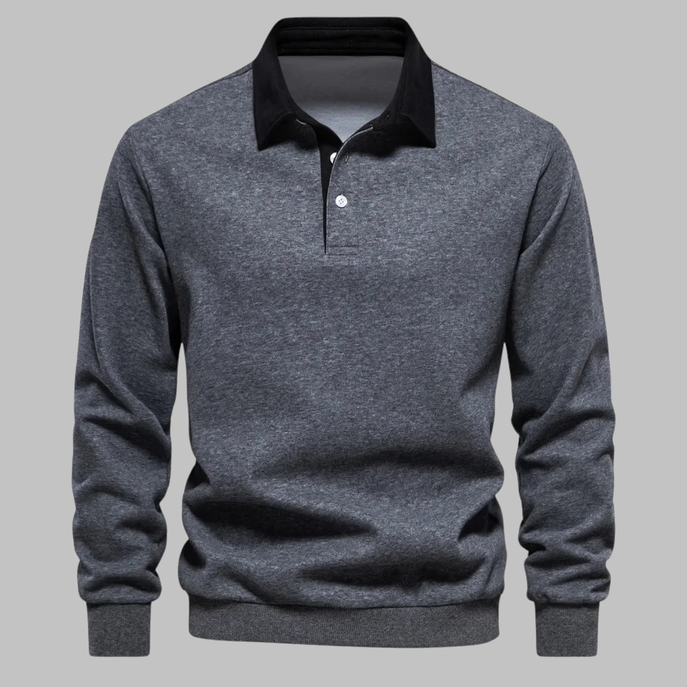 Style | Stilfuld afslappet polosweatshirt l Vanero