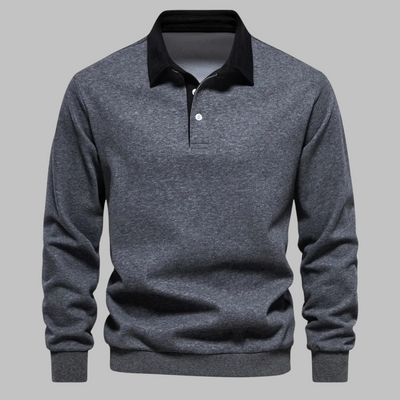 Style | Stilfuld afslappet polosweatshirt l Vanero