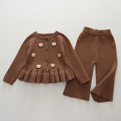 Mini Fashion | To Delt Vintersæt Med Bjørne | Vanero