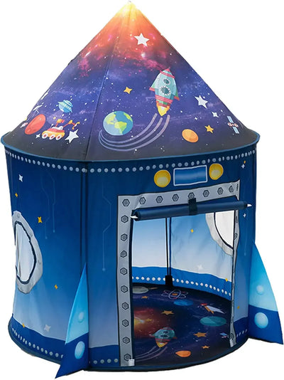 Rocket Ship Tent | Pop Up Rumraket Telt Til Børn Med Rumeventyr | Vanero