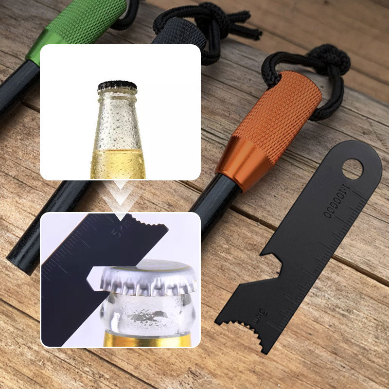 Ildstarter Kit Outdoor Sæt | Magnesiumstang Og Stålskraber Konstruktion | Camping Vandring & Friluftsudstyr Brug | Vanero