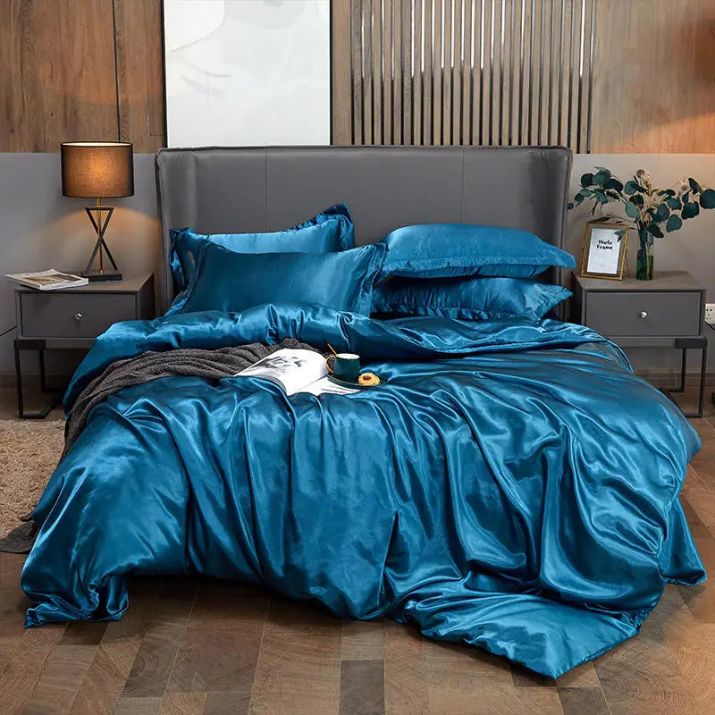 LuxeBreeze | Sommerfrisk Satin Dynebetræk med Åndbar Komfort | Vanero