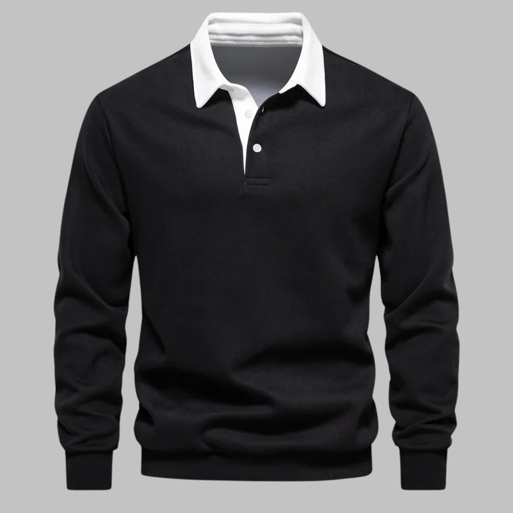Style | Stilfuld afslappet polosweatshirt l Vanero