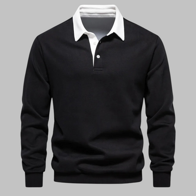 Style | Stilfuld afslappet polosweatshirt l Vanero