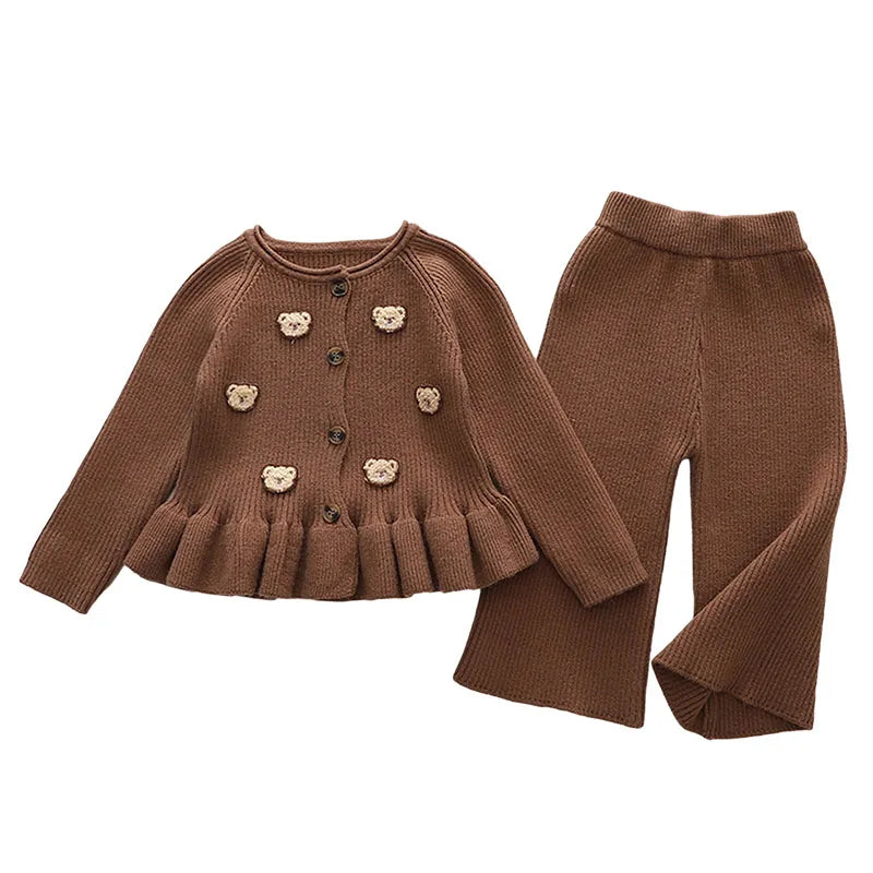 Mini Fashion | To Delt Vintersæt Med Bjørne | Vanero