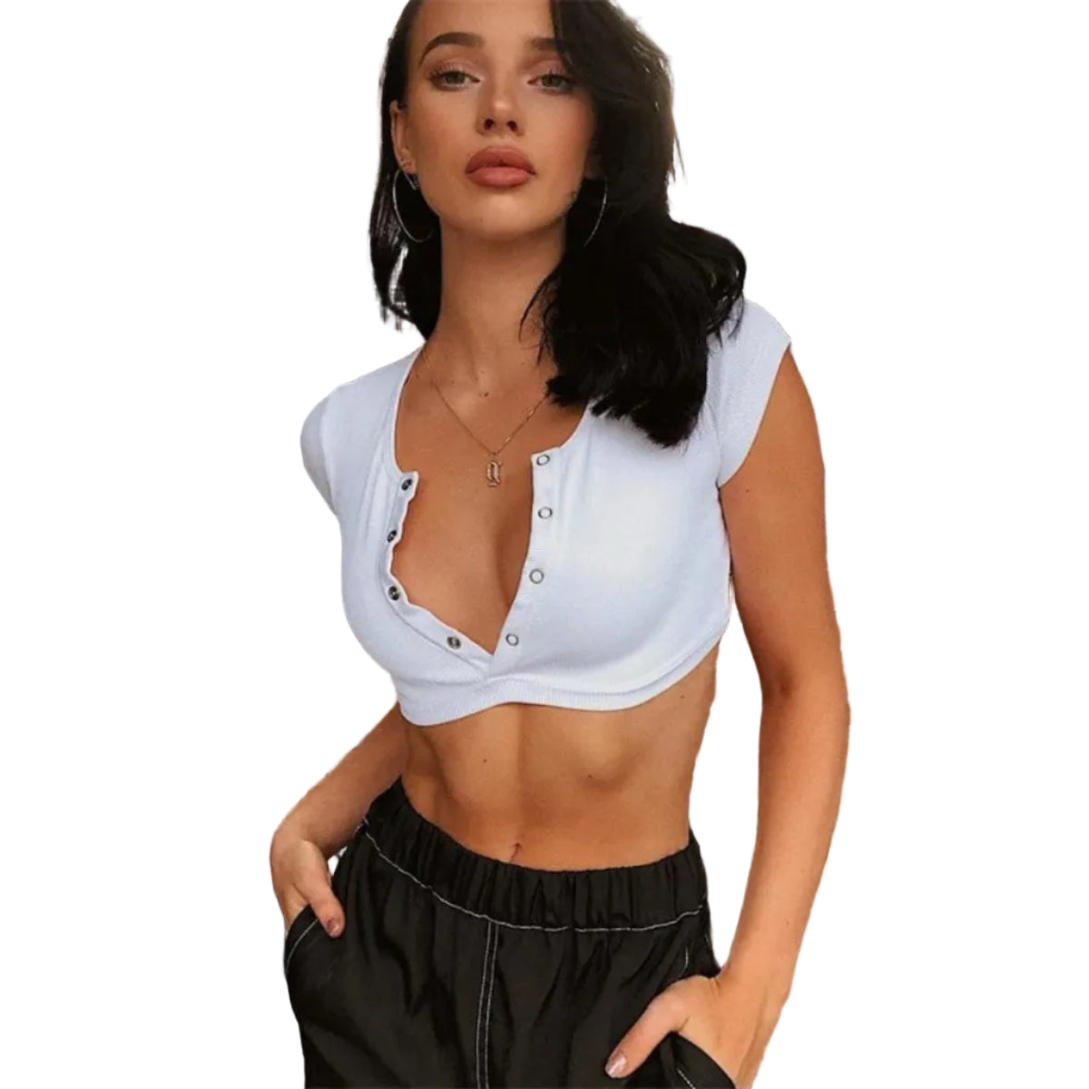 Dame Crop Top | Kort Sommertop | Hverdagsbrug Og Ferie | Vanero