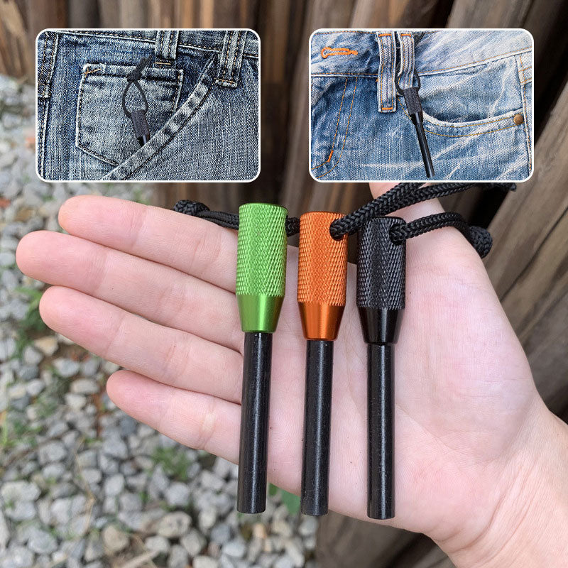 Ildstarter Kit Outdoor Sæt | Magnesiumstang Og Stålskraber Konstruktion | Camping Vandring & Friluftsudstyr Brug | Vanero