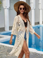 Blonder Strandtunika | Tunika med Løse Ærmer | Let Sommeroverdel til Strand og Pool | Vanero