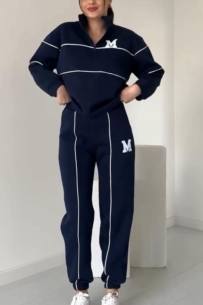 Mariana Bomuld | Afslappet Pasform Todelt Sæt | Bogstavtryk Med T-Shirt & Shorts til Hverdagsbrug & Afslapning | Vanero