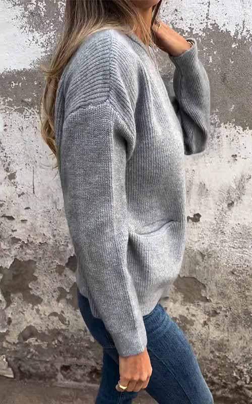 Damecardigan | Frontlynlås Design  Blød Tekstilkonstruktion | Hverdagsbrug & Lag-På-Lag Styling | Vanero