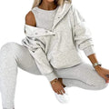 Dame Sæt Bomuldsblanding | Afslappet Pasform Loungewear Sæt | Top & Bukser til Daglig Brug & Hjemmebrug | Vanero