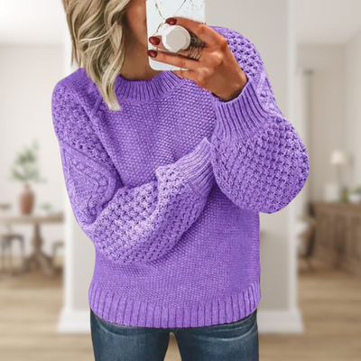Katinka | Strikket Sweater - Blød, Stilfuld & Perfekt til Efterår/Vinter | Vanero