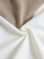 Strik-Hoodie Til Dame | Tofarvet Colorblock-Design & Kontraststriber På Ærmerne | Løs Pasform, Hætte Med Snor & Ribkanter | Vanero