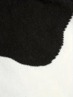 Strik-Hoodie Til Dame | Tofarvet Colorblock-Design & Kontraststriber På Ærmerne | Løs Pasform, Hætte Med Snor & Ribkanter | Vanero