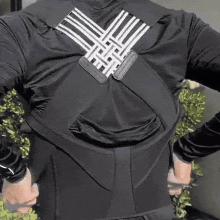 Justerbar Øvre Rygstøtte | Nylon, Elastan & Mesh | Skulder- & Øvre Rygstøtte Til Hverdags- Og Kontorbrug | Vanero