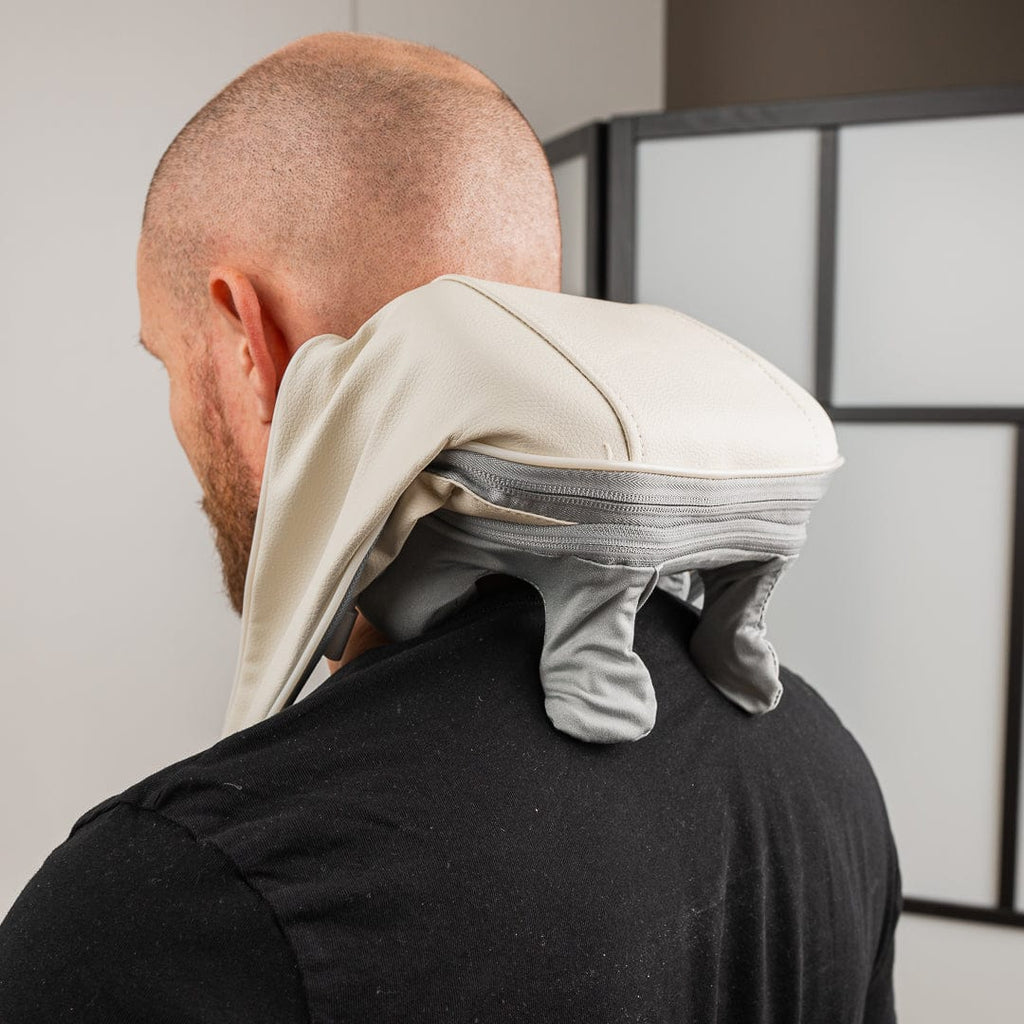 Trådløs Nakke- & Skuldermassager | 6 Roterende Knuder & Grafenvarme | Genopladeligt Design Med 2 Hastigheder | Vanero