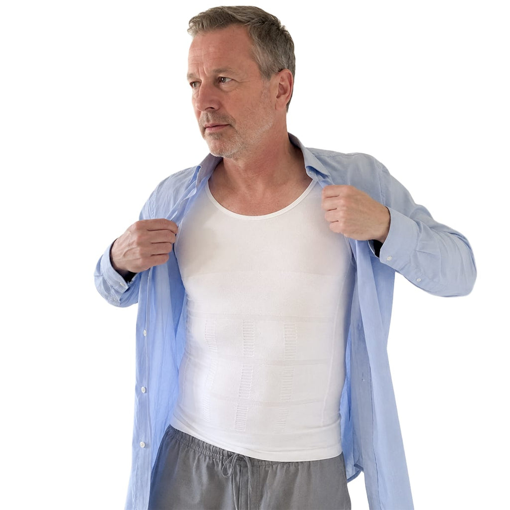 Herre Kompressionsundertrøje | 80 % Nylon & 20 % Spandex | Strækbar Baselayer Til Hverdag, Arbejde & Træning | Vanero