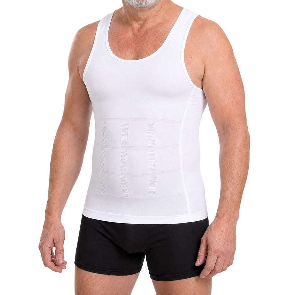Herre Kompressionsundertrøje | 80 % Nylon & 20 % Spandex | Strækbar Baselayer Til Hverdag, Arbejde & Træning | Vanero