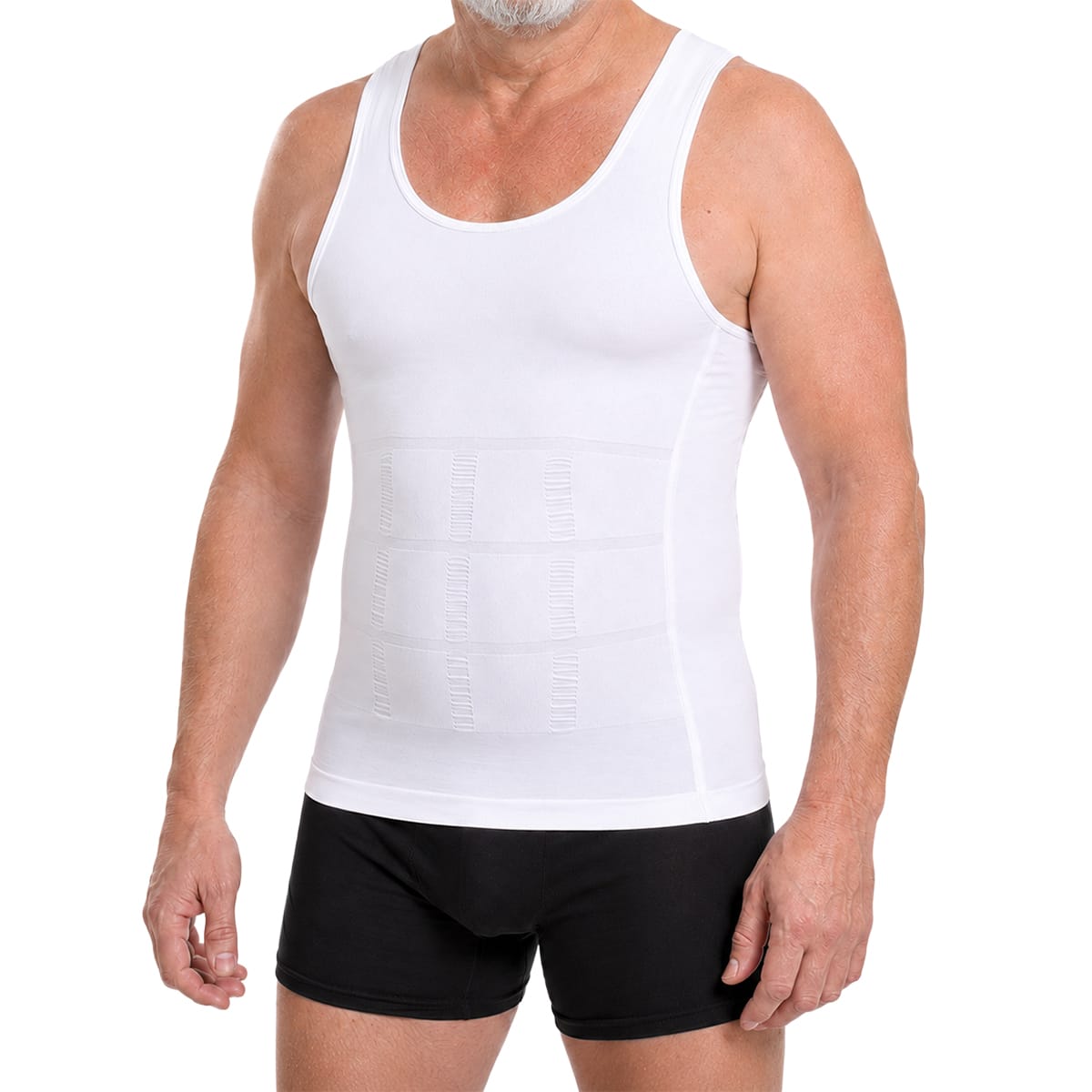 Herre Kompressionsundertrøje | 80 % Nylon & 20 % Spandex | Strækbar Baselayer Til Hverdag, Arbejde & Træning | Vanero