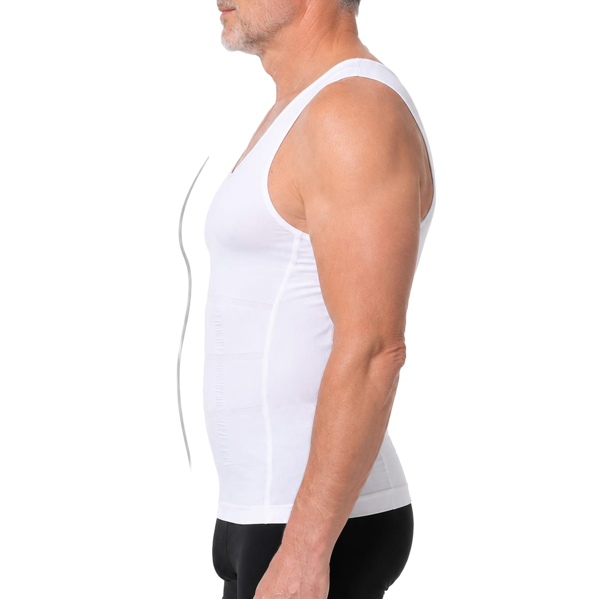 Herre Kompressionsundertrøje | 80 % Nylon & 20 % Spandex | Strækbar Baselayer Til Hverdag, Arbejde & Træning | Vanero
