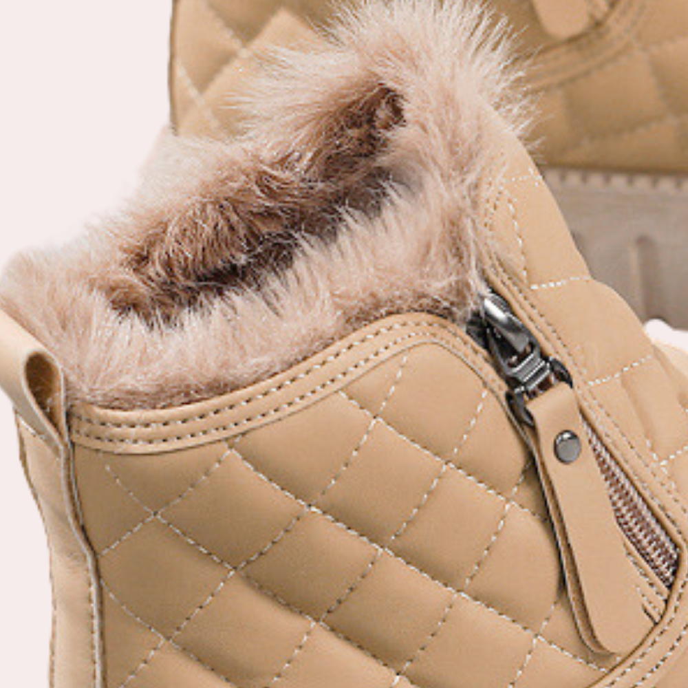 Alana | Eksklusive Dame Snesko Beige | Vanero
