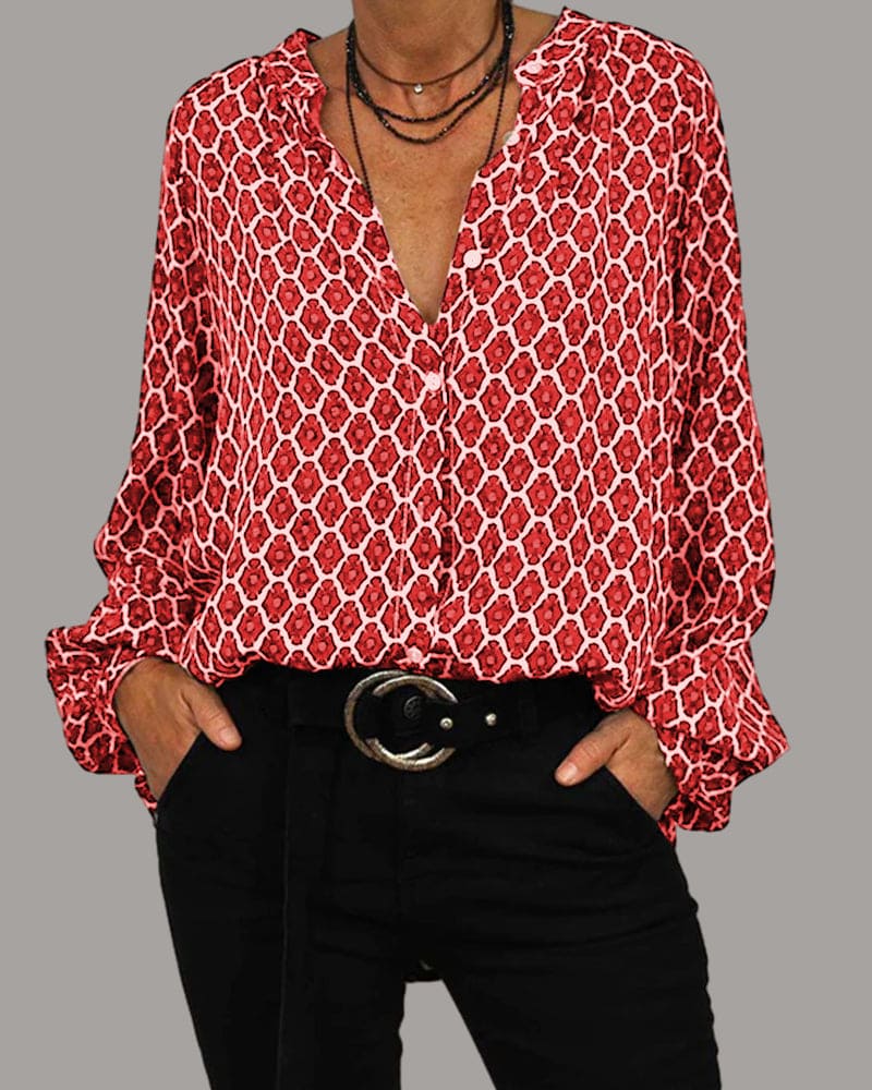 Carice l Bluse med lange ærmer l Vanero