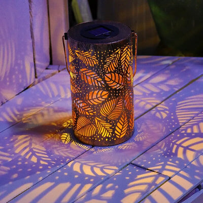 Luminous Leaf Lantern | Solcelle Dekorativ Bladlampe til Have og Terrassebelysning | Vanero
