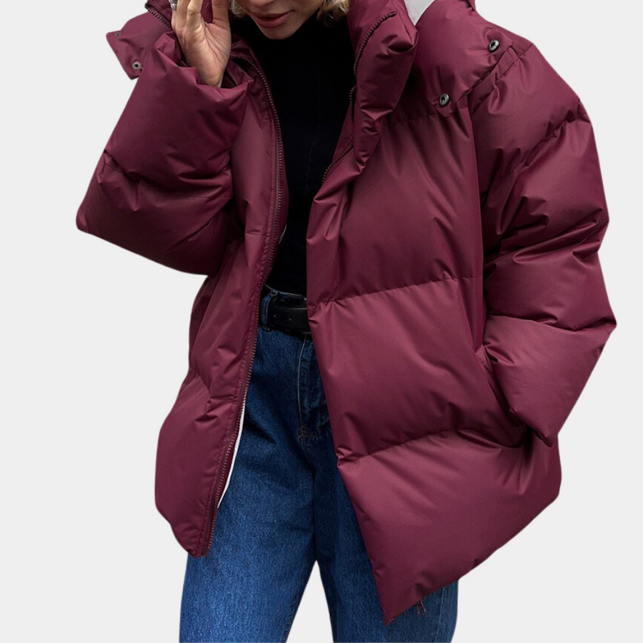 Alice Polyester Med Isolerende Fyld | Komfortabel Pasform Pufferfrakke | Quiltet Design til Kølige Vejrforhold & Daglig Brug | Vanero