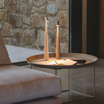 Nordisk minimalistisk design stemningslampe | Trådløs | LED | Læselampe | Middagslampe l Vanero