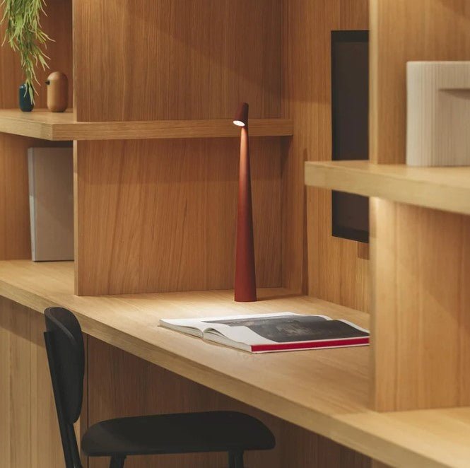 Nordisk minimalistisk design stemningslampe | Trådløs | LED | Læselampe | Middagslampe l Vanero