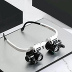 Forstørrelsesbrille Med Hovedbånd | Udskiftelige Glaslinser Med 8x, 15x & 23x Forstørrelse | LED-Lys & Justerbart Hovedbånd | Vanero