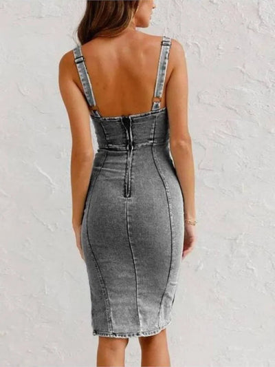 Jarra | Jeanskjole med justerbare stropper l Vanero