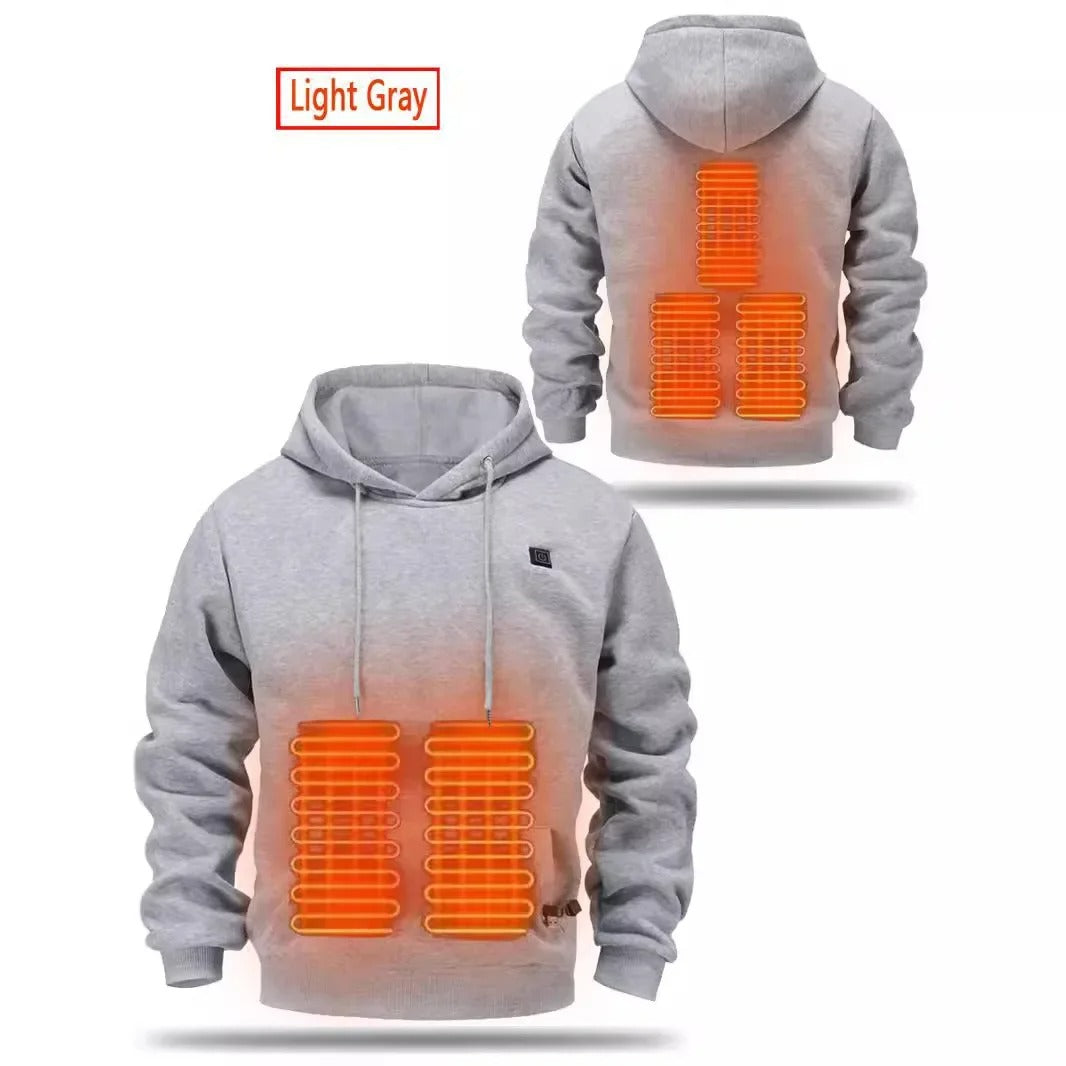 Opvarmet Jakke Polyester | Regular Fit Vinterjakke | USB-Drevne Varmepaneler til Udendørs- & Koldt Vejr Brug | Vanero