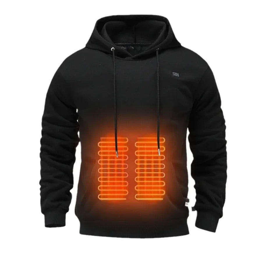 Opvarmet Jakke Polyester | Regular Fit Vinterjakke | USB-Drevne Varmepaneler til Udendørs- & Koldt Vejr Brug | Vanero