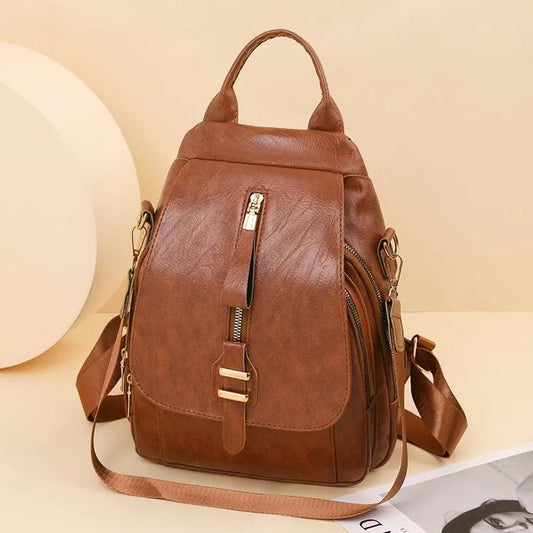 Sally | Vintage læder rygsæk l Vanero