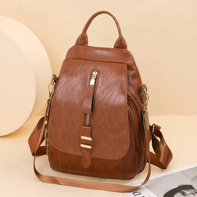 Sally | Vintage læder rygsæk l Vanero