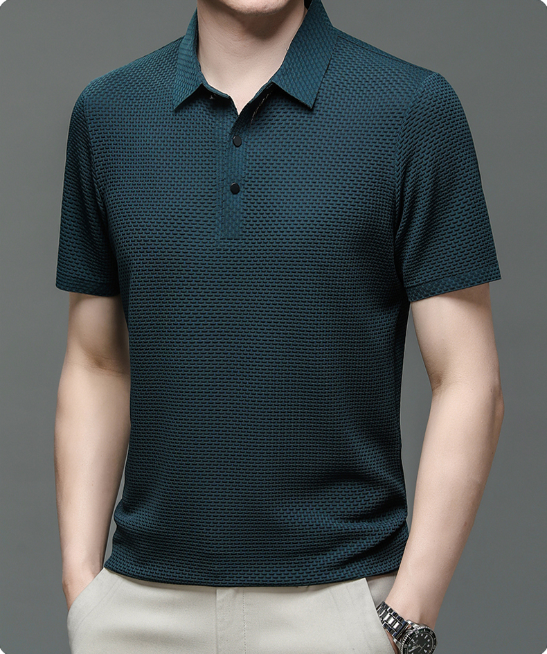 Herre Polo Shirt Bomuldsblanding Konstruktion | Polo Shirt med Knapkrave | Til Hverdagsbrug, Fritid & Afslappede Aktiviteter | Vanero