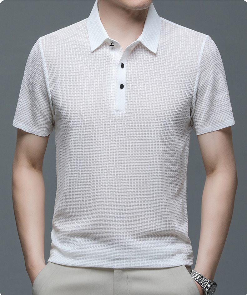 Herre Polo Shirt Bomuldsblanding Konstruktion | Polo Shirt med Knapkrave | Til Hverdagsbrug, Fritid & Afslappede Aktiviteter | Vanero