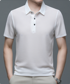 Herre Poloshirt Mesh-Stof | Regular Fit Poloshirt | Hurtigtørrende Design til Sommerbrug & Hverdagsbrug | Vanero