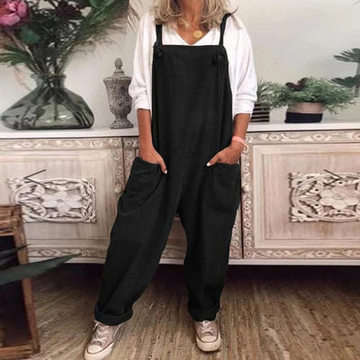 Overalls Jumpsuit Lavet Af Løst Bundet Bomuld Og Hør | Let & Åndbar Til Hverdag | Vanero