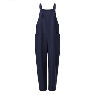 Overalls Jumpsuit Lavet Af Løst Bundet Bomuld Og Hør | Let & Åndbar Til Hverdag | Vanero